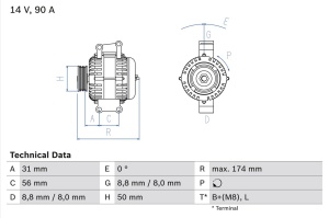 Generator / Alternator BOSCH 1100277287