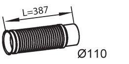Racord flexibil Dinex 48228 pt. MAN Euro 5 - Img 2