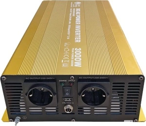 Invertor profesional 12-230V/ 3000W sinusoida pura cu telecomanda si 4m de cablu - Img 4