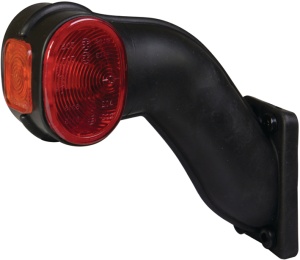 Lampa corn alb/rosu