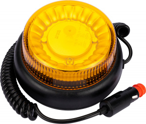 Lampa GIROFAR Flash Galben/Portocaliu cu 20 LED-uri si inaltime redusa 12/36V cu suport magnetic