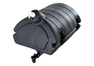 Rezervor apa - 30L - negru, cu dozator de sapun