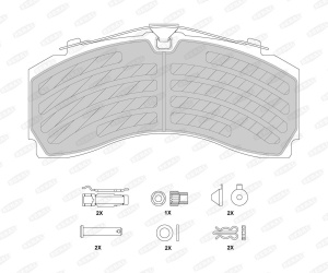 set placute frana,frana disc BERAL 17 03 003 0 104 - Img 2