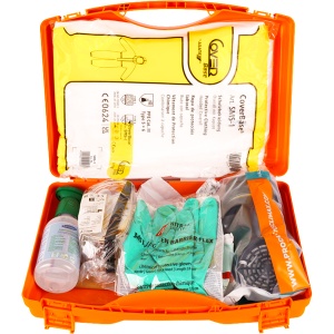 Trusa ADR Tip 3 Continut: masca, filtru masca, ochelari protectie, flacon ptr. clatirea ochilor, manusi PVC, echipament protectie lejer, protectie… - Img 2