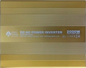 Invertor profesional 12-230V/ 2000W sinusoida pura cu telecomanda si 4m de cablu