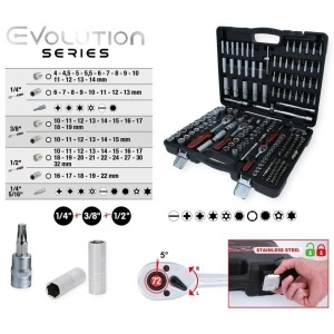Set chei tubulare KS TOOLS 195 de piese - Img 2