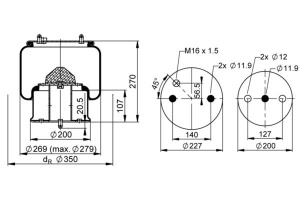 Burduf, suspensie pneumatica PHOENIX 1 DF 23 B-5 - Img 2