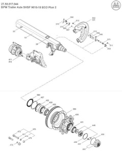 Set reparatie, butuc roata BPW 6098010733 - Img 2