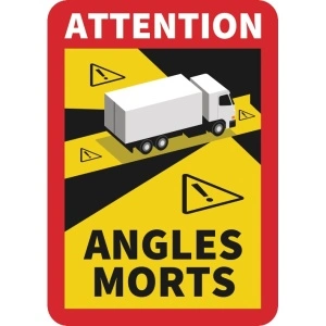 Autocolant camion, unghi mort pentru Franta