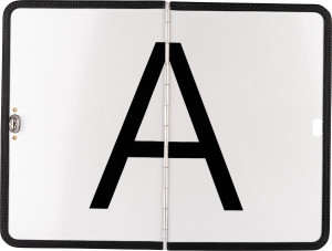 Panou avertizare "A" /ADR rabatabil, 400x300x1 mm