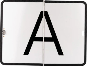 Panou avertizare "A" /ADR rabatabil, 400x300x1 mm