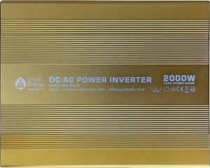 Invertor profesional 24-230V/ 2000W sinusoida pura cu telecomanda si 4m de cablu