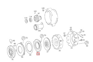 Placa presiune ambreiaj MERCEDES-BENZ-TRUCK A 000 252 67 12