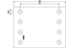 Set garnituri de frictiune, frana tambur BPW 6030921954