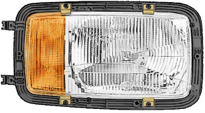Far stanga cu semnal model HELLA pentru Mercedes-Benz