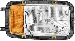 Far stanga cu semnal model HELLA pentru Mercedes-Benz