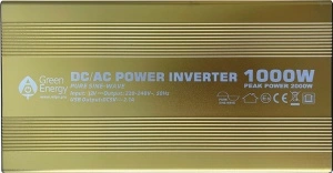Invertor profesional 12-230V/ 1000W sinusoida pura cu telecomanda si 4m de cablu