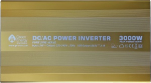 Invertor profesional 24-230V/ 3000W sinusoida pura cu telecomanda si 4m de cablu