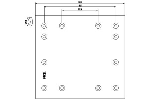 Set garnituri de frictiune, frana tambur EUROPART 17 04 029 0 300