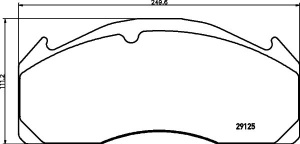 set placute frana,frana disc TEXTAR 2912503