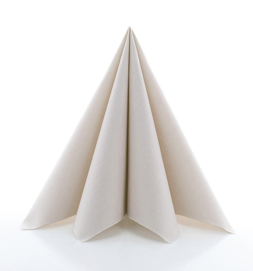 Празнични салфетки Linclass - Pebble Stone (бледо бежови) / 40 x 40 см / 50 бр.