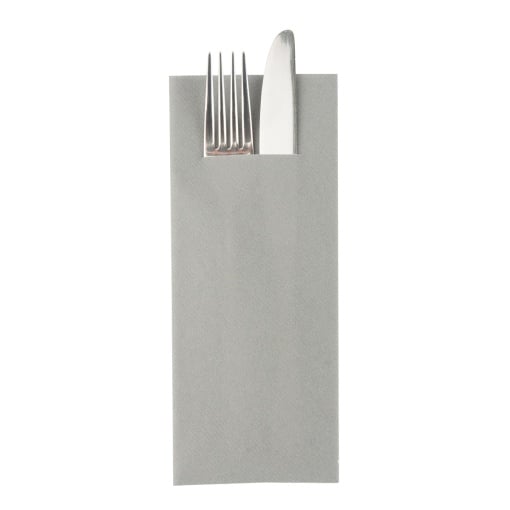 Салфетки с ДЖОБ за прибори за хранене Linclass Light - Сив / 40 х 33 см / 75 бр.