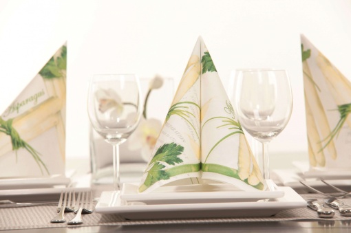 Комплект от 50 салфетки Mank HORECA, Linclass® Airlaid, Asparagus Asparagus, 40 x 40 cm, Идеални за сватби, партита, кръщенета