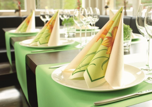 Салфетки Mank HORECA, Linclass® Airlaid, Loren Flowers, 40 x 40 см, Идеални за сватби, партита, кръщенета, Комплект от 50 бр.