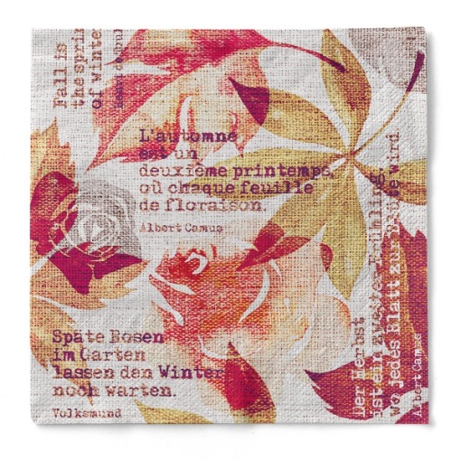 3-слойни салфетки за маса, Tissue - Gunnar (есенен десен) / 40 х 40 см / 100 бр.