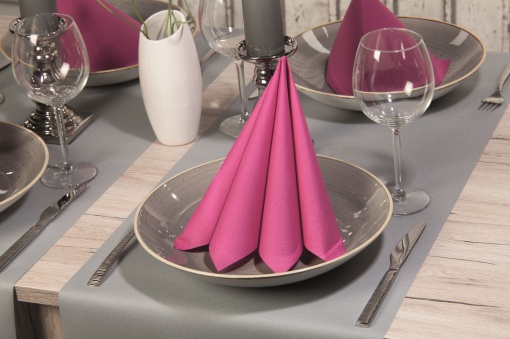 Mank Horeca салфетки за маса, Linclass® Airlaid, тъмно розови, 40 x 40 см, Идеални за сватби, партита, кръщенета, Великденски комплект 50