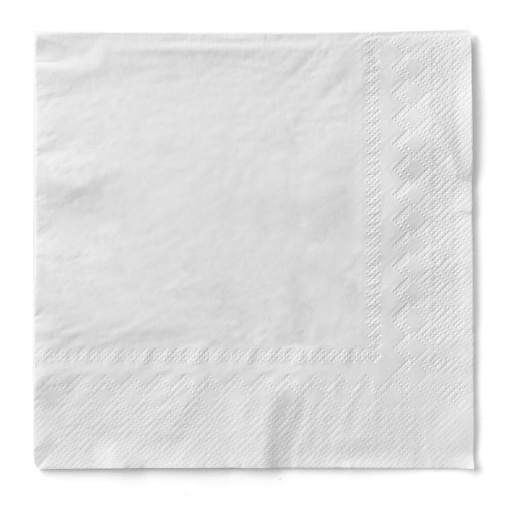 Mank Horeca салфетки за маса, Tissue Deluxe®, бели, 33 x 33 см, идеални за сватби, партита, кръщенета, Великденски комплект 100