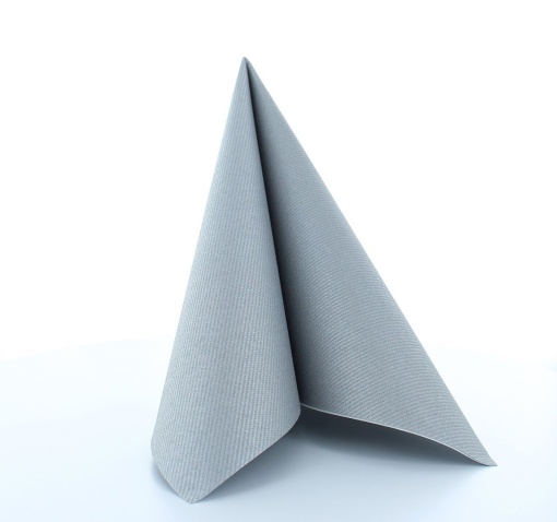 Празнични салфетки Linclass - сребърни / 40 x 40 cm / 25 бр.