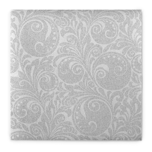Празнични салфетки Linclass - Jordan (Silver-white) / 40 х 40 см / 50 бр.