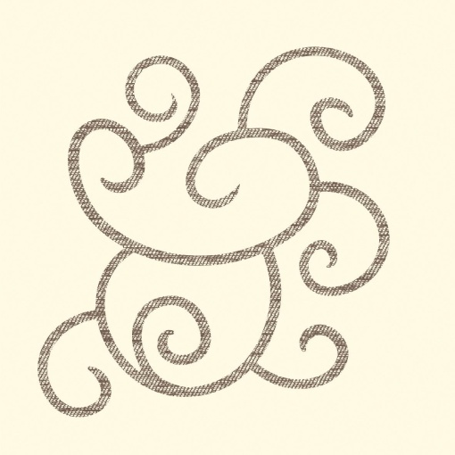 Празнични салфетки Linclass - Flow (Cream-Brown) / 40x40 см / 50 бр.