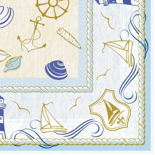 Празнични салфетки Tissue Deluxe - Coast / 40x40 см / 50 бр.