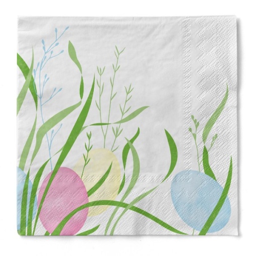 Салфетки за маса 3 слоя, Ostern (яйца, великденски мотив) / 33 х 33 см / 100 бр.