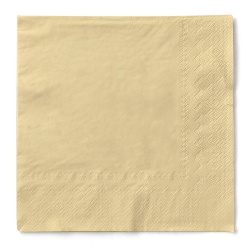 Салфетки за маса 3 слоя, Tissue - Cream / 33 x 33 см / 20 бр.