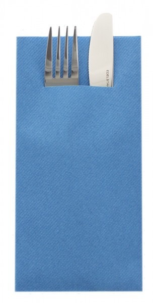 Салфетки с ДЖОБ за прибори, Linclass Aquablue (тъмносини) / 40 х 40 см / 12 бр.