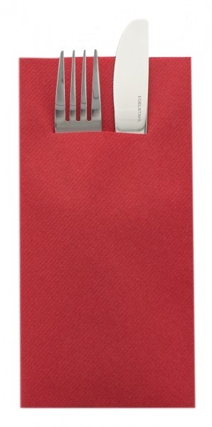 Салфетки с ДЖОБ за прибори Linclass Red / 40 х 40 см / 12 бр.