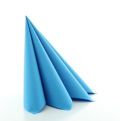 Празнични салфетки Linclass - Aqua Blue / 40 х 40 см / 50 бр.