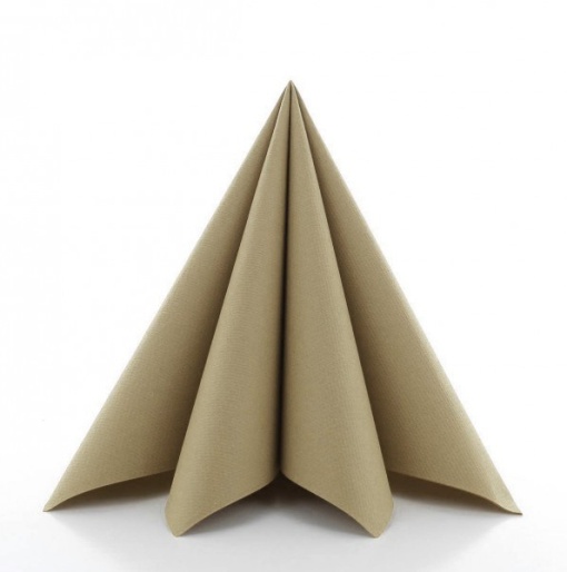 Празнични салфетки Linclass - Nature Brown (Cappuccino) / 40 х 40 см / 50 бр.