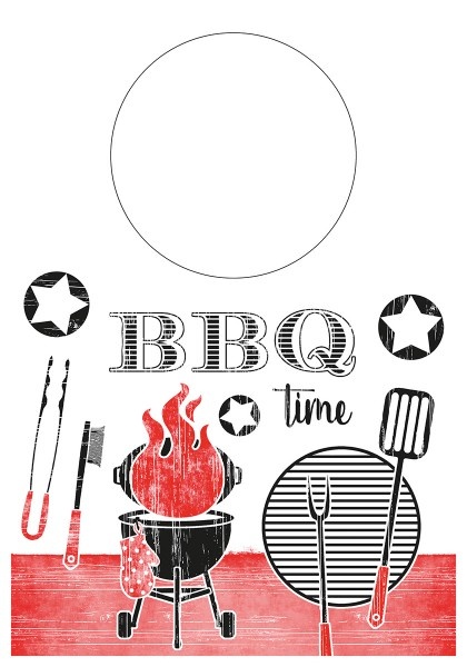 Нагръдници BBQ Time от нетъкан текстил, 42 х 60 см, 200 бр.