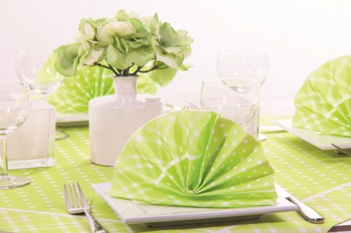 Покривка - Linclass Antonia (Lime Green) / 80 x 80 см / 1 бр