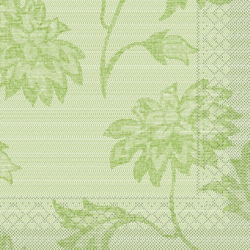 Салфетки за маса 3 слоя, Tissue - Lisboa (зелени) / 40 х 40 см / 100 бр.