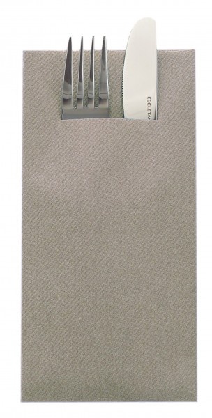 Салфетки с ДЖОБ за прибори - Linclass Beige Grey / 40 x 40 см / 75 бр.