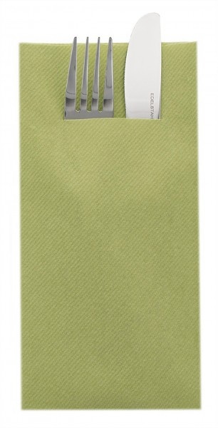 Салфетки с ДЖОБ за прибори, Linclass Olive, Olive green, 40 х 40 см, 75 бр.