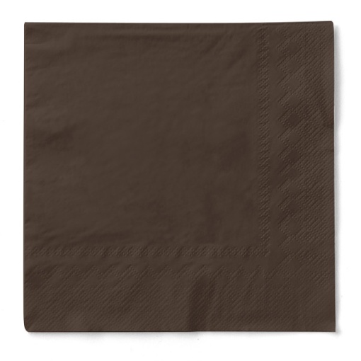 3-слойни салфетки за маса, Tissue - Brown / 33 x 33 cm / 20 бр.