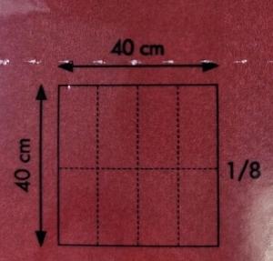 Висококачествени салфетки Linclass, бордо / винен, 40x40 см, сгънати 1/8, 12 бр - Img 2
