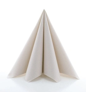 Празнични салфетки Linclass - Pebble Stone (бледо бежови) / 40 x 40 см / 50 бр.