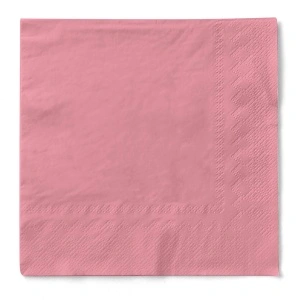 Салфетки за маса, 3 слоя, Tissue - Розови / 33 x 33 см / 100 бр